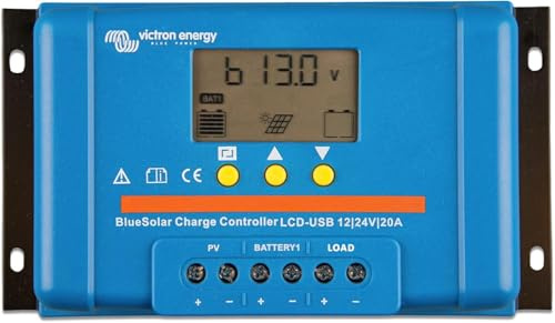 Victron Energy BlueSolar PWM-LCD&USB 12/24-Volt 20 Amp Solar Laderegler