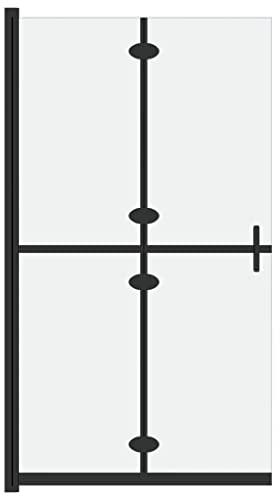 vidaXL Mampara de ducha plegable vidrio ESG esmerilado 100x190 cm