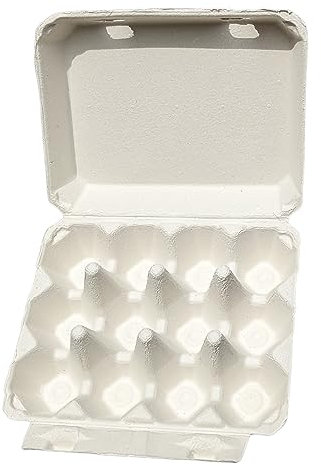 Vintage Egg Cartons for 12 Large Eggs – Classic 3x4 Layout – Durable Recycled Cardboard – Farmhouse Style – Eco-Friendly Packaging - White 25 Pack