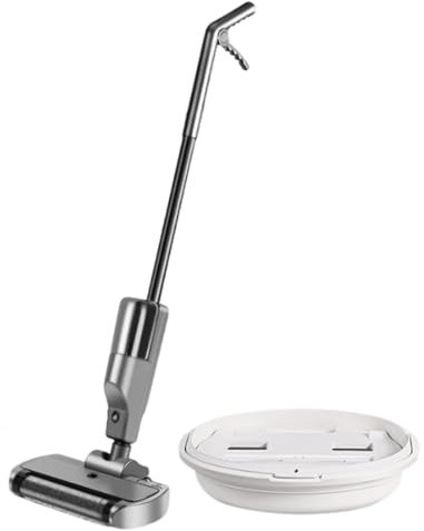 Aspirapolvere portatile wireless 3 in 1 Macchina multifunzionale per la pulizia dei pavimenti ad alta potenza con serbatoio dell'acqua Lavapavimenti per uso domestico,Grey