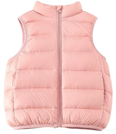 Happy Cherry Fille Garçon Doudoune sans Manche Gilet en Duvet Léger Enfant Gilet Matelassé Chaude pour Enfant 130