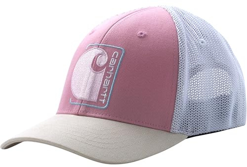 Carhartt Kid's CB9009 Twill Trucker Hat - Child One Size Fits All - Peony