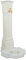 Relaxdays Fontana da Giardino in Stile Antico, Fontanella a Colonna con Rubinetto e Vaschetta, HLP: 93x47x38 cm, Bianco, Ottone, Alluminio