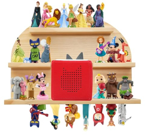Étagère magnétique pour figurines Tonies, étagères murales pour boîtier Tonie, organisateur de personnages Tonies, support de rangement et d'affichage pour figurines de jouets audio, station de charge