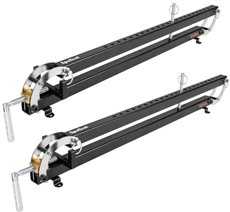 SpeTool Lot de 2 pinces parallèles en acier pressé à 4 voies pour armoire de circuit imprimé, dessus de table, travail du bois, raccords parallélogrammes réglables