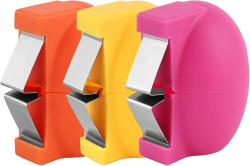 Set da 3 Apriuova, Apriguscio Portatile, Sbuccia Uova Sode, Rompiuovo Manuale, Separatore in Acciaio Inox con Affettauova per Uova Crude e Sode