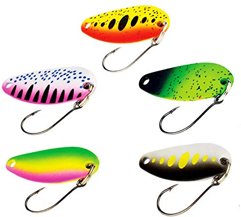 FISHN Skedset - Gallo, vikt: 2 gram, längd: 2,8 cm, öringbete, bete för fiske, kyckling och abborre (5 stycken)