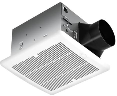 Tech Drive Bathroom Fan with Humidity Sensor,110 CFM,4 Inch Duct