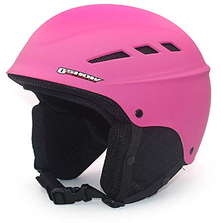 Mangen Casque de Ski Snowboard pour Adulte Enfant (Rose, Enfants S (52CM-56CM))