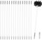 Chimney Cleaning Brush Kit Sweep Sweeping Brush Drain Rod Set Pipeline Flue Cleaning Tool for Duct Vent Includes 15 Flexible Rods 1 Brush Head 1 M8 Thread