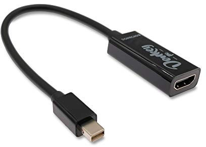 Donkey pc Mini Displayport auf HDMI Mini Port zu HDMI Adapter Thunderbolt Port auf HDMI Kompatibel mit DTS Digital, Dolby Digital, DTS-HD und Dolby True HD