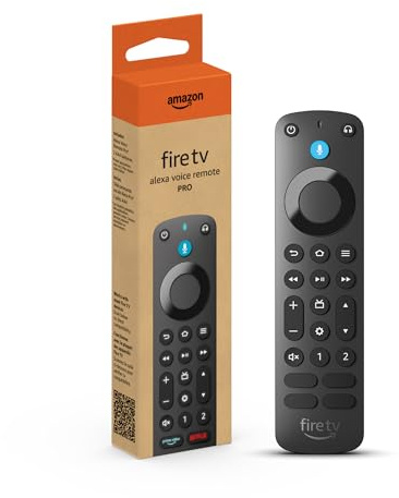 Amazon Fire TV Alexa Voice Remote Pro (newest model) with remote finder, TV controls, and backlit buttons
