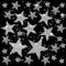 ASTER 32 Stück Stern Aufbügelbilder Aufkleber für Kleidung T-Shirt, Strass Star Applikation Aufnäher Pailetten verzieren Bügelbild zum aufbügeln auf Taschen Schuhe Kleid (5 Größen)