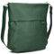 Zwei Damen Handtasche Mademoiselle.M M140 Umhängetasche 12 Liter klassische Crossbody Bag aus weichem Kunstleder, DIN-A4 passend, große Tasche für die Arbeit, Büro oder Uni (moos)