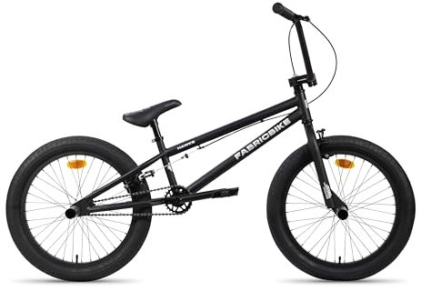 FabricBike Hawks - 20' BMX-Rad, leichtes Freestyle-Rad für 6- bis 13-Jährige, 360-Grad-Rotor, 3 Farben erhältlich. (Matte Black)