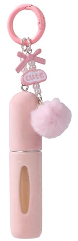 Bottiglie vuote per profumo, nebulizzatore spray ricaricabile, 5 ml, portachiavi in peluche, mini contenitore riutilizzabile, dispenser portatile per, accessorio compatto per pendolarismo