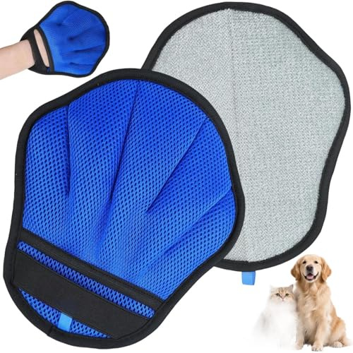 Guantes para el cuidado del pelaje de Kitten, 23 x 18,5 cm, lavable | de termoplástico, para perros, gatos, muebles, sofá, coche,