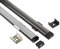 LED Aluprofil A15 schwarz Aufputzprofil + Abdeckung opal für LED-Streifen-Strip 2m