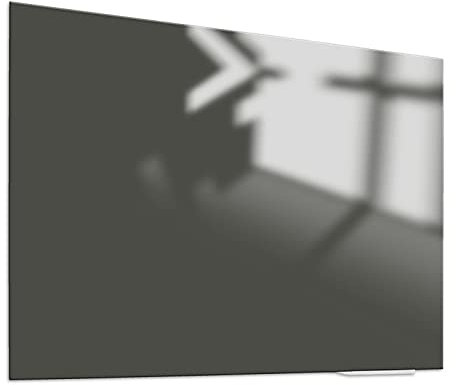 Whiteboard Glas Elegance Grau Magnetisch 60x120 cm | Sam Creative Whiteboard | Design Whiteboard aus Glas | 3D-Effekt Design Whiteboard
