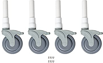 5 Institutional-Grade Replacement Shower Chair Wheels – Set of 4 Locking Casters for Rolling & Commode Chairs, Fits Models DL-1, RL-1 & RCL-1