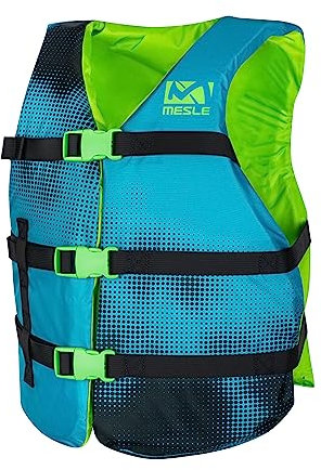 Mesle Schwimmweste Erwachsene Sportsman, Universal 50N Schwimmhilfe für Herren & Damen, Paddelweste für Boot, Auftriebsweste & Prallschutzweste für Sup, Kanu, Wakeboard