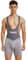 Wayonge Herren Wrestling Singlet Athletic Leotard for Active Wrestling or Workout Jumpsuits Men's Sleeveless Sport Bodysuit, Tw- 9704-Grau, X-Large