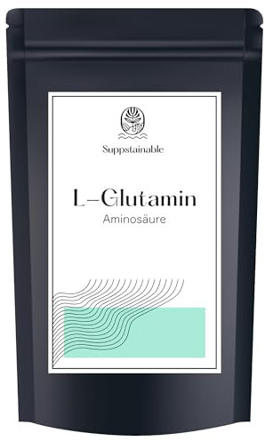 1kg-Pures L-Glutamin Pulver - Reines L-Glutamin, keine Füllstoffe & Zusatzstoffe - Gut lösliches veganes Pulver für die Regenration und Muskelaufbau - abgefüllt in DE von Suppstainable