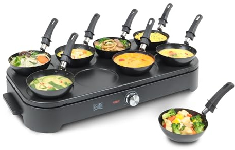 Fritel GWP 2560 - Appareil à raclette, crêpière et wok - 1500 W - Sans PFAS