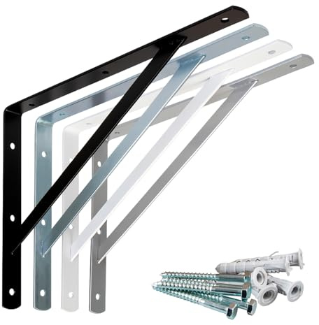 PRIOstahl Supporto per vetro 4 morsetti in vetro da 63 x 45 x 30 mm con perno di sicurezza collegamento: piatto per vetro da 6,76 mm, ringhiera balcone in acciaio inox V2A