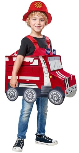 Feuerwehr Kostüm Kinder,Faschingskostüme Jungen,Feuerwehrmann Kinderkostüme,Faschingskostüm,Karneval,Fasching Kostume Mädchen,Kinderkostüm Rennfahrer Pilot Bauarbeier Costume Kids,Cosplay 6 Rot