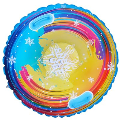 Trineo de Nieve,Juguete para Nieve de 85.1 cm - con Asas para un Tubo de Trineo Inflable,para Actividades al Aire Libre, Esquí, Diversión, Deportes, Niños, Niñas y Familiares