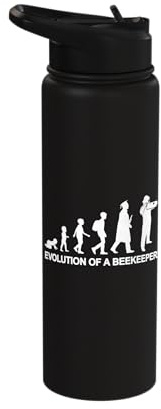 Kid to Beekeeper Evolution Apiarist Honeybee Stainless Steel Insulated Water Bottle