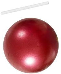 kesurpae Piccola Palla da Pilates per l'allenamento del Core Che Supporta Gli obiettivi di Fitness di Uomini e Donne a casa o in Palestra. Palla da Yoga per Esercizi di, Rosso, 20-25 cm