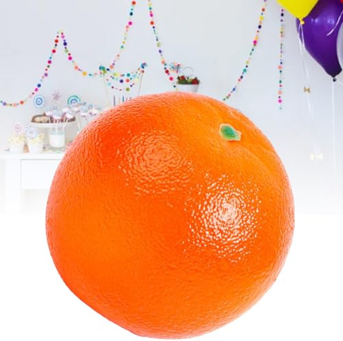 Hidyliu Realistisk Simulering Av Fruktrekvisita för Fotografering och Dekoration - Falska Frukter för Hem och Restaurang, Gjord Av Säkert ABS-material (Orange)