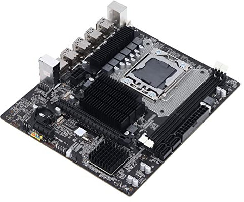 Dpofirs Computerspiel-Motherboard für X58, für LGA 1366-Sockel, DDR3 1866, 1600, 1333 MHz, PCIE X16-Grafikkartensteckplatz, 4 X SATA2.0, PCIE X1