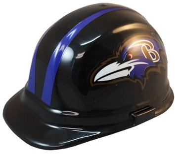 Baltimore Ravens NFL Bauarbeiterhelm Schutzhelm Bauhelm, größenverstellbar, ANSI Z89.1, 2009 Type 1 Class E Standard