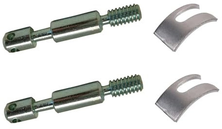 cyclingcolors Kit de 2X Goujon d'assemblage de lit Meuble diamètre 6mm x Longueur 56mm 4 Trous + 2X Etrier ferrure Fourchette 38mm Acier vis Filetage Direct