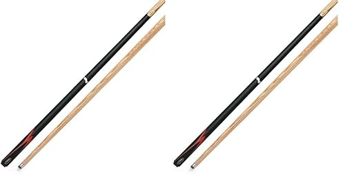 Riley Rmod-10 Moderno-Taco de Billar (2 Piezas, 145 cm, Punta de 9,5 mm), Unisex, Negro, 57 (145cm) (Paquete de 2)