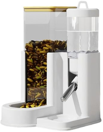 Zasdvn Borraccia per criceti, per roditori, per cincillà, automatica per cibo e acqua, 2 in 1, per conigli, criceti, cincillà