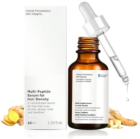 Multi-Peptide Serum for Hair Density, Siero Crescita Capelli, Peptidi Hair Growth Serum, Favorisce la Crescita Dei Capelli, Previene la Caduta Dei Capelli, Rinfrescante e Non Grasso, 60 ml