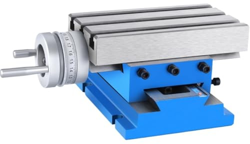 Milling Working Table 7.3 X 4 Inch Worktable Compound Slide Table for All Drill Stands Bench Drilling Milling Machine for Mini Drill