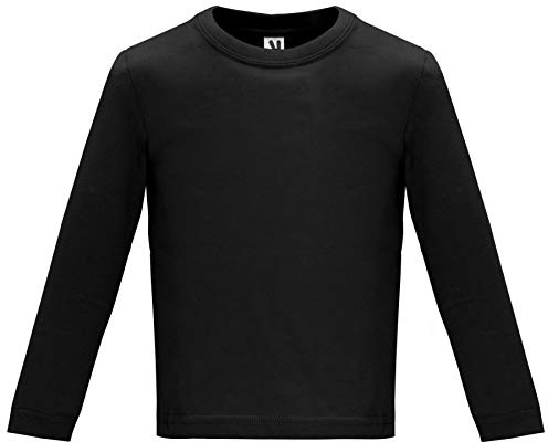 ROLY Camiseta Baby 7203 Bebé Manga Larga Negro 02 18 M