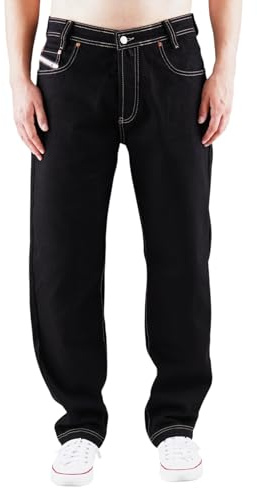 Picaldi® Zicco 472 Jeans | Loose & Relaxed Fit | Karottenschnitt Hose | Lässig & Locker Geschnitten (W40/L32, Whiteline)