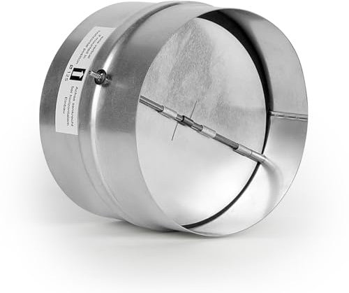 LALAGO Ø125 mm Clapet Anti Retour Automatique, Clapet Anti-Retour avec Caoutchouc d'Étanchéité Joint Caoutchouc pour Hotte Aspirante et Canal de Ventilation