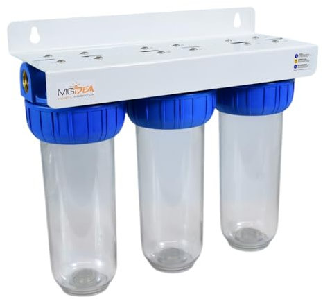 Sistema Porta Filtro per Acqua, Ampolla da 254mm (10), Trasparente (3^ STADI - 1/2)