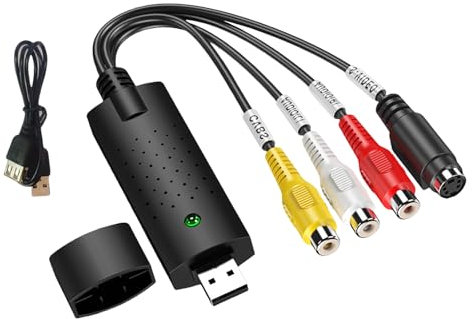 GAOINTELL USB 2.0 Video Grabber Video Acquisition Card For Digitizing Analog Sources Conversion And Easy Setsup