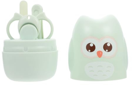 ERINGOGO Set Tagliaunghie per Bambini con Manico Antiscivolo in Acciaio Inossidabile e Abs, Protetto per Neonati e Bambini, per Cura Unghie Prima Età