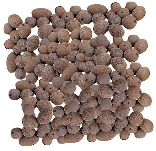 GARIOUANS Ceramsita para Jardinería y Macetas 1000 g (0,5-1 Cm) Arcilla Expandida Absorbente y Drenante para Cultivo Sin Suelo, Suministro Transpirable para Plantas y Suculentas