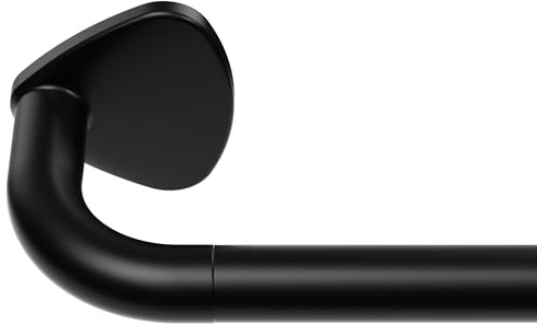 PeSenp Gardinenstange Schwarz 88-232 cm, Vorhangstange Ausziehbar 22 mm, Umlaufende Gardinenstange, Seitlicher Lichtschutz und Schützt Privatsphäre, Verdeckte Basis, Einfache Demontage