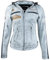 URBAN 5884 Motorradjacke Damen Mit Protektoren, Damenjacke aus Lammleder, Protektoren für Rücken, Schultern und Ellenbogen